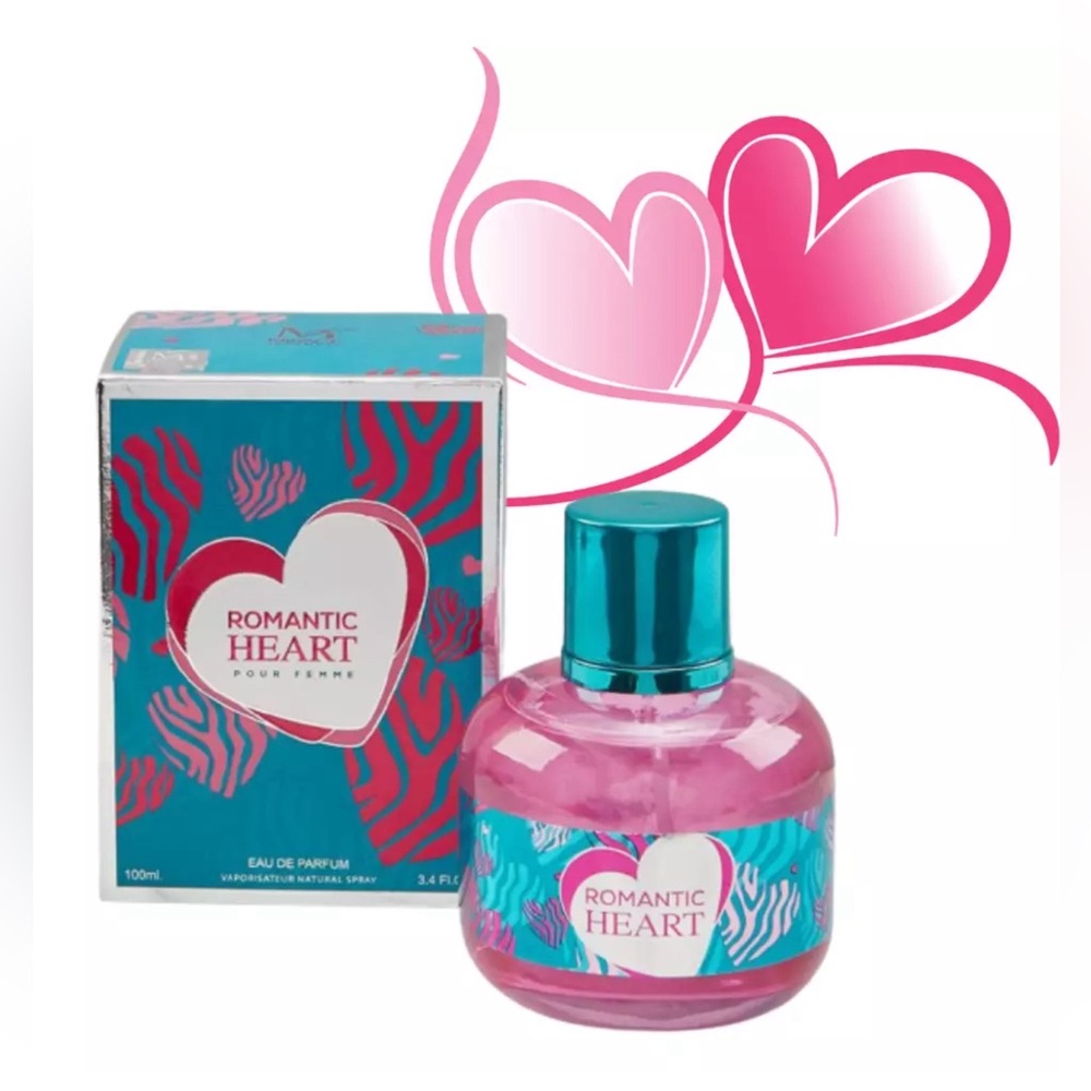 Romantic Heart Pour Femme Eau De Parfum Vaporisateur Natural Spray 3.4 FL Oz.